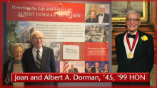 Joan and Albert A. Dorman, ’45, ’99 HON