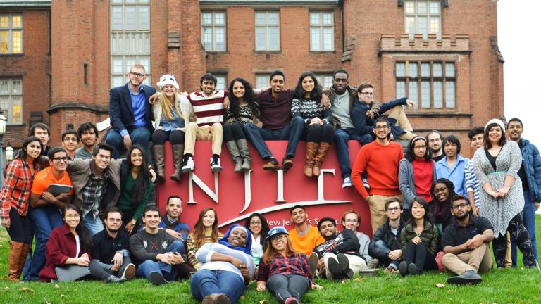 Students on campus