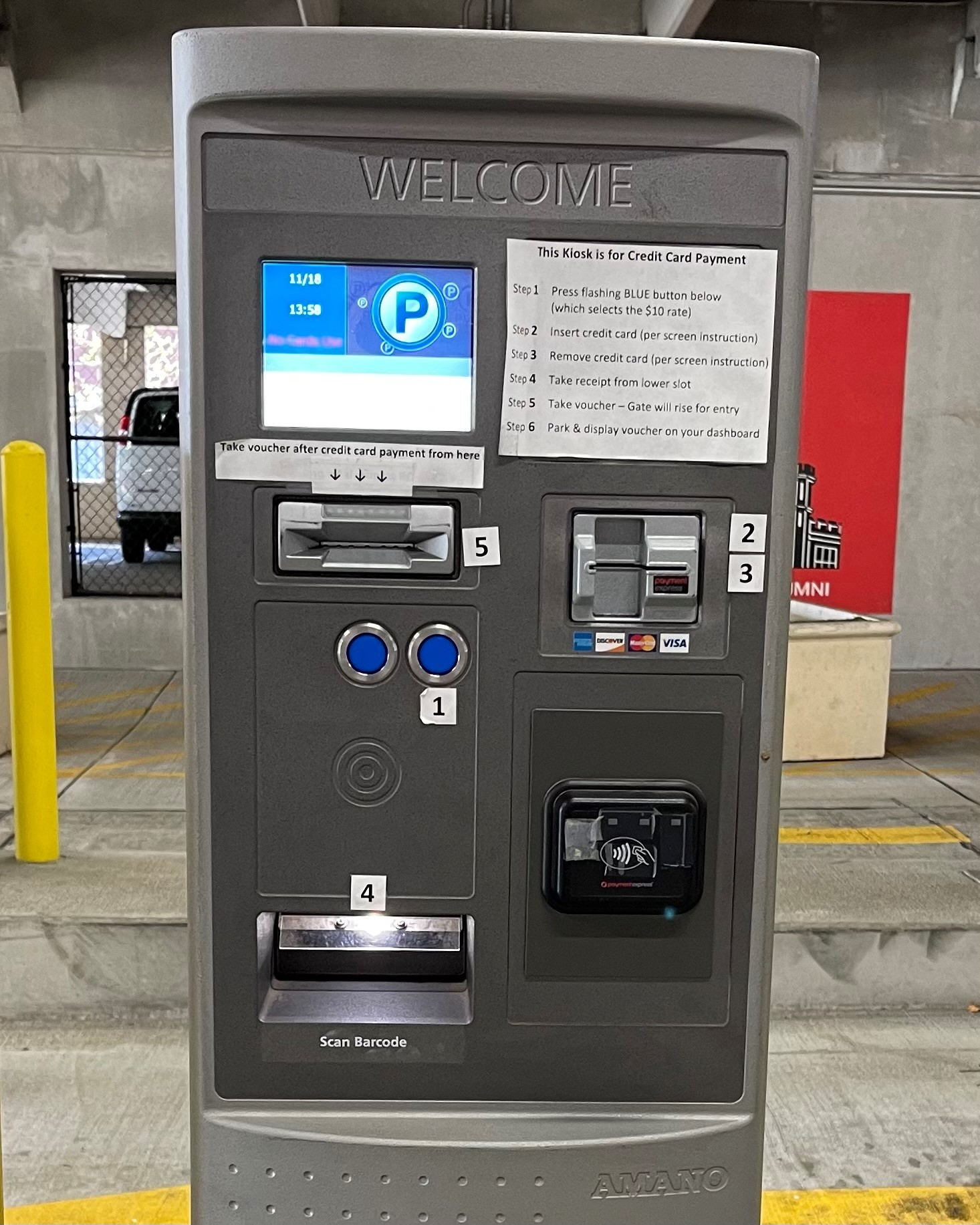 In-Lane Credit Card Payment Kiosk
