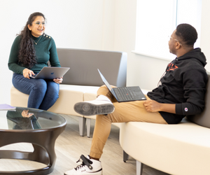 Student and Professor speaking